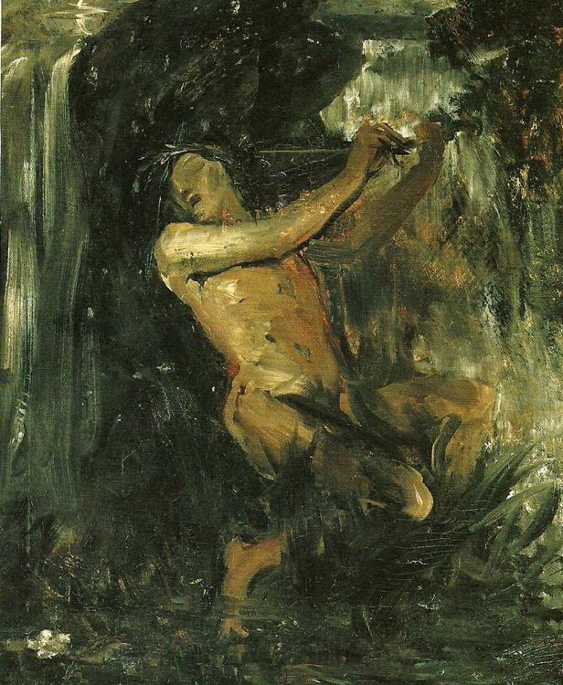 Ernst Josephson nacken, van goghskissen Norge oil painting art